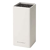 Echtwerk EW-MB-0130 Universal-Messerblock square mit Borsteneinsatz, weiß