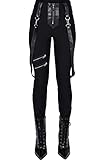 Killstar Stoffhose - Shadow Stripe Schwarz (XL)