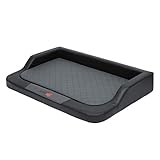 millybo MEDICO Lux orthopädisches Hundebett für kleine mittelgroße und große Hunde (XXL (120 x 80 cm), schwarz mit grau)