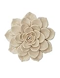 SEINHIJO Keramik Blume Wanddekoration Künstliche 3D Blume Wandkunst Dekoration für Schlafzimmer Haus Küche Esszimmer,17cm Kak