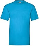 Fruit of the Loom Herren Valueweight Short Sleeve T-Shirt, azurblau, L