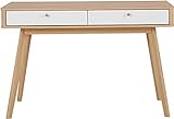 Schreibtisch Computertisch Konsolentisch Schminktisch FSC Holz (Eiche/weiß)