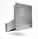 Briefkastenanlage Mauerdurchwurf Briefkasten m. Klingel beleuchtung E