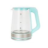 Glas Wasserkocher 1.8L Glaswasserkocher BPA-freier Teekessel mit Automatischer Abschaltung und Trocknungsschutz Schnelles Kochen Glas-Wasserkoche Verbrühungsschutzgriff/D / 1800