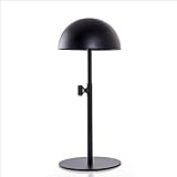 Siunwdiy Stahl Display Rack Hat Wig Storage Rack Justierbarer Hut Display-Prop Black Matte Edelstahl Regal Für Bekleidungsgeschäft Oder Zu Hause Glas Hut Display Hold,Schw