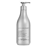 L'Oréal Professionnel Paris Serie Expert Silver Shampoo, Neutralisiert Gelb- oder Kupferstich & verleiht Glanz, mattierendes Haarshampoo, Haarpflege für hellblondes, weißes & graues Haar, 500