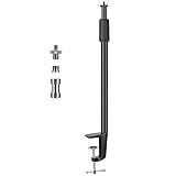 TARION Tisch Lichtstativ Klemmstativ 35-62cm einstellbar Licht Einbeinstativ mit 1/4 Schraube und 1/4 auf 3/8 Gewindeadapter für Fotografie Streaming V