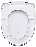 HQQSC WC-Sitz mit antibakterieller PP Brett Slow Down Mute Ultra-Resistant Top befestigte Toiletten-Deckel for U-Form-WC-Sitz Toilettendeck