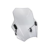 Motorrad Windschirm Für KAWASAKI Für Z750 Für Z900 Für Z1000 Windschild Deflektor Motorrad Windschutzscheibe Windschutzscheibe Universal Windschutzscheibe (Farbe : Grau)