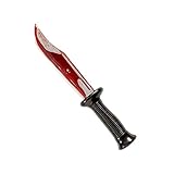 Widmann 6695K - Blutiges Messer, 34 cm, Accessoires, Deko, Blut, schwarz, Kunstblut, Kunststoff, Jack the Ripper, Psycho, Halloween, Karneval, Mottoparty