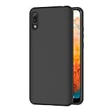 AICEK Compatible Huawei Y6 2019 Hülle, Schwarz Silikon Schutzhülle für Y6 2019 Case TPU Bumper Huawei Y6 2019 Handyhülle (6,09 Zoll)