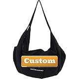 ZZMGDAM Custom Name Tasche for Handtaschen Umhängetasche Frauen Schwarze Handtasche Bügel-Taschen- Tasche for Frauen-Segeltuch (Color : Black, Size : One Size)