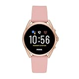 Fossil Damen Touchscreen Smartwatch 5 LTE Generation mit Lautsprecher, Herzfrequenz, NFC und Smartphone Benachrichtigungen, FTW60753