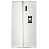 CHIQ FSS559NEI32D Side By Side Kühlschrank mit Inverter und No Frost Technologie 559L | Side-by-Side Kühl- Gefrierkombination mit Wassertank | Wasserspender | Sehr leise 39 db | LED Display