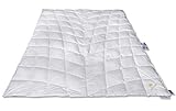SCHLAFKÖNIG Sommerdaunendecke 135x200 extra leicht, hochwertige Sommer Daunendecke die Sich Ihnen anpasst, für die heißen Sommernächte! 1A Daunen Qualität Klasse 1 - Made in Germany