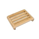 Niuirb Bambus-Seifenschalenhalter, Holz-Seifenschale für Duschstange, Seifenschale für Badezimmer, Waschbecken, Dusche, Küche, Holz-Seifenschale für Seife, Holz-Seifenschalen für Badezimmer, 2 Stück