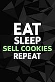 Eat Sleep Sell Cookies Repeat Pretty Gift Scout Cookie Password kog book: Alphabetized Internet Password Keeper and Organizer Journal Notebook for ... address and password logbook,Password Book