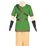 ULLAA Cosplay Kostüm The Legend of Zelda Skyward Sword Link Anzug für Maskerade Halloween Party XXL G
