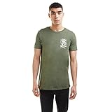 Gas Monkey Herren GMG Emblem T-Shirt, Grün (Military Green Military), L