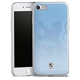 DeinDesign Slim Case extra dünn kompatibel mit Apple iPhone 7 Silikon Handyhülle transparent Hülle TSV 1860 München Offizielles Lizenzprodukt Log