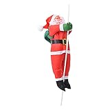 Uncle's shop Klettern Santa Claus 12' Christmas Ornament Dekoration Geschenk, klettert auf und ab, Weihnachten Santa Claus Tree Climbing S