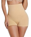 SURE YOU LIKE Damen Taille Shapewear Figurenformend Miederpants Miederhose Body Shape Bauch Kontrolle Unterwäsche, Tag M/L=size EU(36-42), Beig
