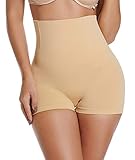 SURE YOU LIKE Damen Taille Shapewear Figurenformend Miederpants Miederhose Body Shape Bauch Kontrolle Unterwäsche, Tag M/L=size EU(36-42), Beig