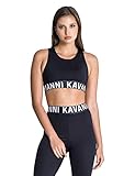 Gianni Kavanagh Damen Black Logo Mania Top T-Shirt, Schwarz, M