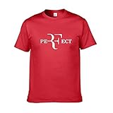 WENLI Roger Federer Funny Tennis T-Shirt Roger Sweatshirts Herren T-Shirts Coole Shirts Perfect RF Herren Kurzarm Roger Federer H