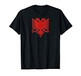 Albanien Flagge Albanischer Adler Tshirt Albanien T-S