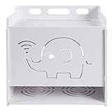ZQSSF WiFi Desktop Aufbewahrungsboxen, Router Aufbewahrung Dekorative Wandregal,Mit Multifunktionsdisplay Regal FüR Set-Top Box Tv Fernbedienung DVD Spielkonsole Wasserdichter Aufbewahrungsbox