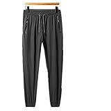 Huntrly Herren Sporthose Sommer Lose Große Größe Lässige Sporthose Leichte und Bequeme Hose mit geradem Bein 5XL