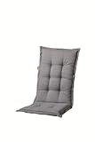 Madison A046 Hochlehner Auflage Basic Grey, ca. 123 x 50 x 8 cm, g