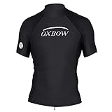 OXBOW N1BRIGHT Rashvest Herren Kurzarm, Schwarz, L