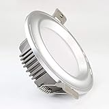 M-zen Moderne Aluminium-Druckguss LED 3/5/79W Downlight Deckenleuchte Eleganter Einbaustrahler Hohe Helligkeit Küche Restaurant Flächenbündige Deckenleuchte Runde Ultra Slim Commercial Panel Light B