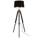 ADHW Stehleuchte Stativ Stehlampe Standleuchte Stand Lampe Metall Schw