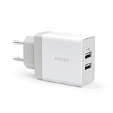 Anker 24W 2 Port USB Ladegerät mit PowerIQ Technologie, Reise Ladegerät für iPhone, iPad, Samsung Galaxy, Note, Nexus, HTC, Motorola, LG, Xiaomi und weitere (Weiß)