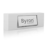 Byron 7750 Verdrahteter Universal-Klingeltaster in weiß mit beschreibbarem Namensschild, 12 V
