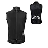 XuuSHA Gut sichtbare reflektierende Sicherheitsweste Radjacken, Sportmänner Atmungsaktiv Reflektierende Trikot Kleidung Fahrrad Langarm Mantel Sicherheitswesten für Herren D