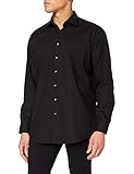 Seidensticker Herren Normale strijkvrij Business Shirt, Schwarz (84), 46 EU