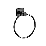 Heigmz Handtuchring 1 stück Edelstahl Matte schwarz Handtuch Ring Kreis Kleidung Bracket Halter Wand montier Badezimmer futterer zubehö