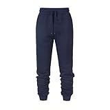 Herren Freizeithosen Herbst und Winter Einfache Einfarbig Allgleiches Casual Sporthosen Outdoor Laufsporthosen S