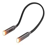 libelyef Wiederaufladbare Leselampe – Leselampe mit LED, Nackenlampe, Hände frei zum Stricken, Camper, Reparatur, 3 Leseleuchten mit verstellbarer Helligkeit für Bücher im B
