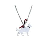 Halskette Charm Hund Deutscher Schäferhund, 925 % Silber, Dog Happy Pets Enpa Unoaerre 8345
