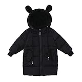 Kinder langärmelige Bären Ohren Tunnelzug Kapuzenjacke Baumwollkleidung YunYoud steppjacke daunenjacke winterparka bomberjacke schneejacke kindermode steppmantel jeansjack