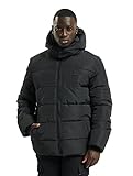 Urban Classics Herren Hooded Puffer Jacket with Quilted Interior Jacke, Black, XL