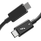 Thunderbolt 3 Kabel 80cm lang, unterstützt 100W Leistung / 40Gbps Datentransfer, USB-C auf USB-C Kabel,5K@60Hz, Kompatibel mit MacBook Pro 2019/2018 Thunderbolt 3 and Non-Thunderbolt USB C G