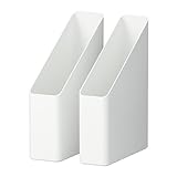 Ikea PLUGGIS Zeitschriftensammler in weiß; 2 Stück