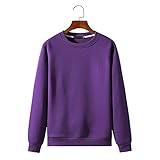 Sweatshirt Herren Rundhals Einfarbig Loose Pullover Herren Einfachheit Mode Neutraler Stil Sweatshirt Herren All-Match Täglich Paar-Outfit Komfortabel Klassisch Lassig Pullover H