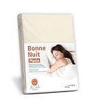 STRICKER Bonne Nuit Platin Spannbetttuch Baumwolle Stretch 240 g/m²- Steghöhe bis 40 cm Bettlaken für Boxspringbetten Wasserbetten - Größe 180x200-200x240 cm N